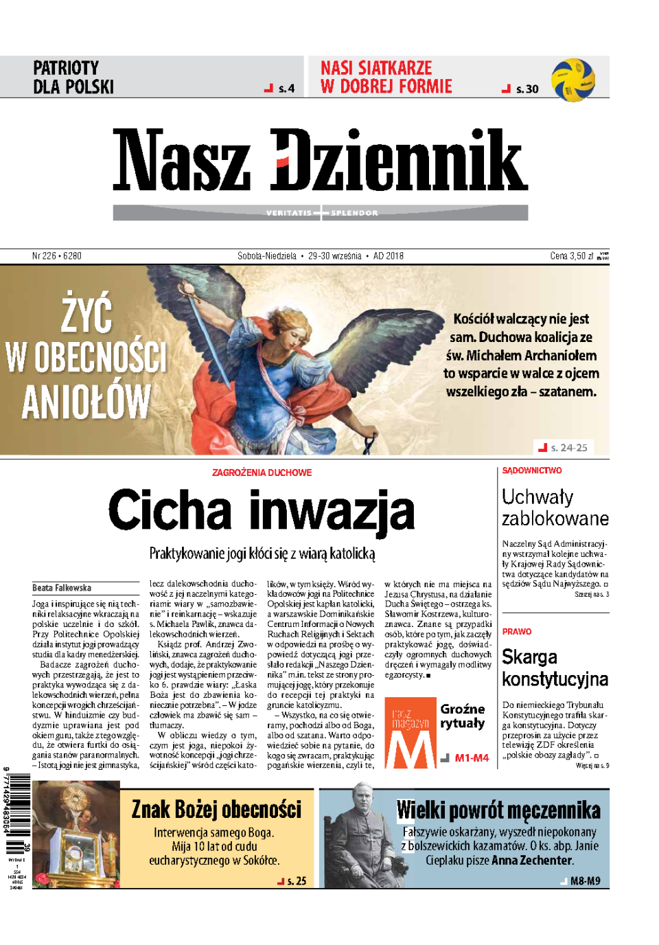 Nasz Dziennik z dnia 29.09.2018 wydanie PDF