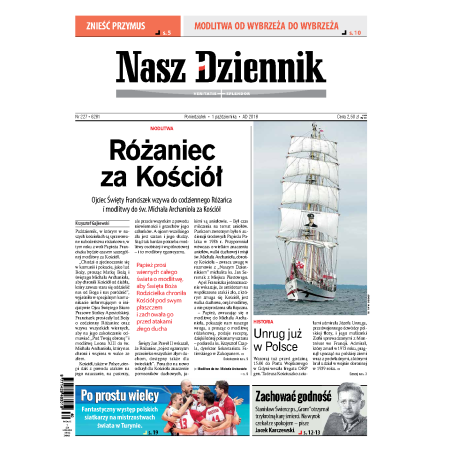 Nasz Dziennik z dnia 01.10.2018 wydanie PDF