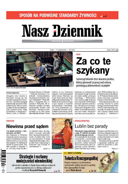 Nasz Dziennik z dnia 10.10.2018 wydanie PDF