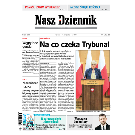 Nasz Dziennik z dnia 18.10.2018 wydanie PDF