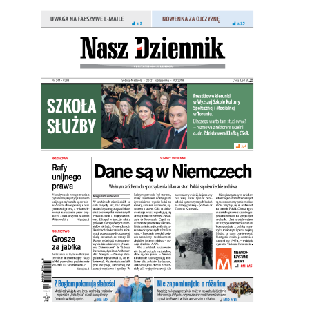 Nasz Dziennik z dnia 20.10.2018 wydanie PDF