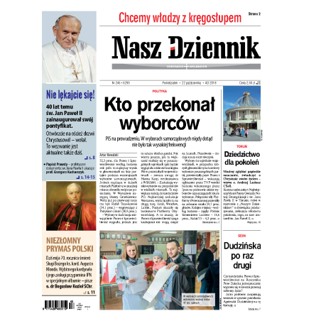 Nasz Dziennik z dnia 22.10.2018 wydanie PDF