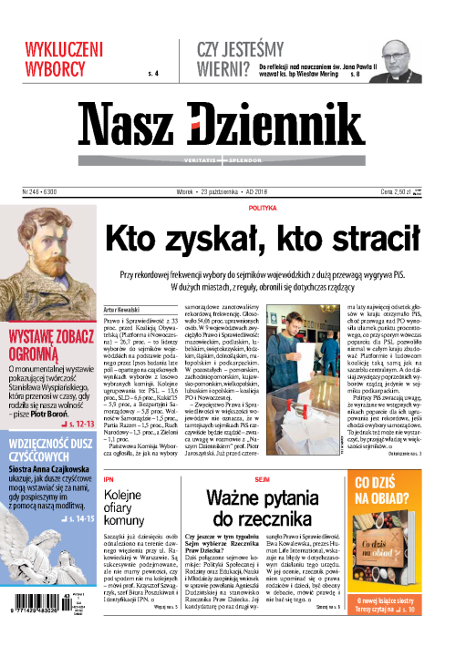 Nasz Dziennik z dnia 23.10.2018 wydanie PDF