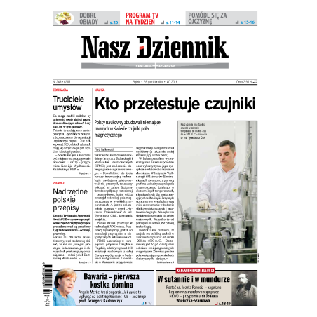 Nasz Dziennik z dnia 26.10.2018 wydanie PDF