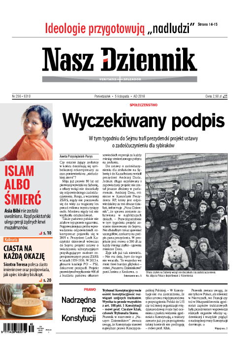 Nasz Dziennik z dnia 05.11.2018 wydanie PDF
