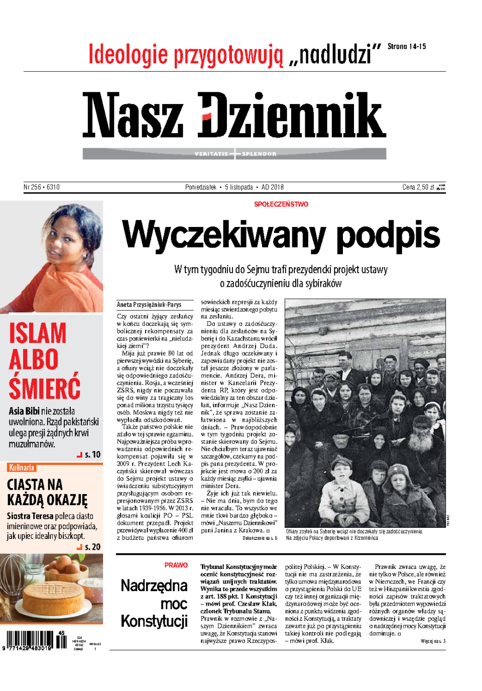 Nasz Dziennik z dnia 05.11.2018 wydanie PDF