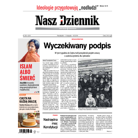 Nasz Dziennik z dnia 05.11.2018 wydanie PDF