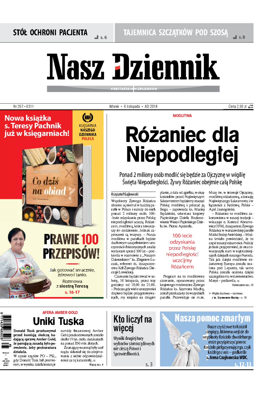 Nasz Dziennik z dnia 06.11.2018 wydanie PDF