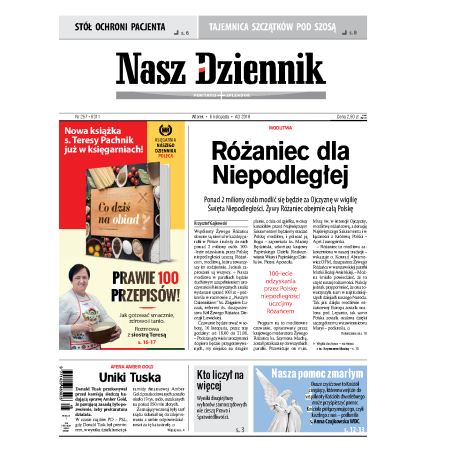 Nasz Dziennik z dnia 06.11.2018 wydanie PDF