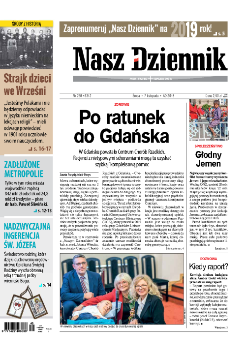 Nasz Dziennik z dnia 07.11.2018 wydanie PDF