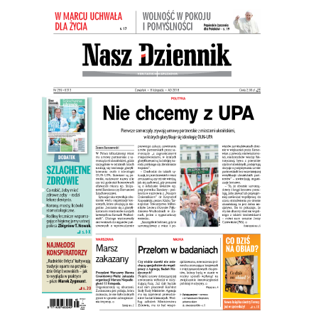 Nasz Dziennik z dnia 08.11.2018 wydanie PDF