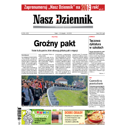 Nasz Dziennik z dnia 16.11.2018 wydanie PDF