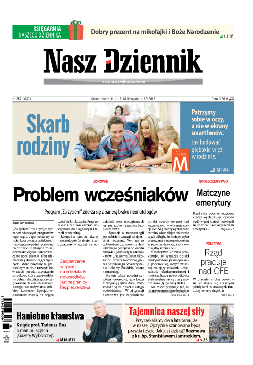Nasz Dziennik z dnia 17.11.2018 wydanie PDF