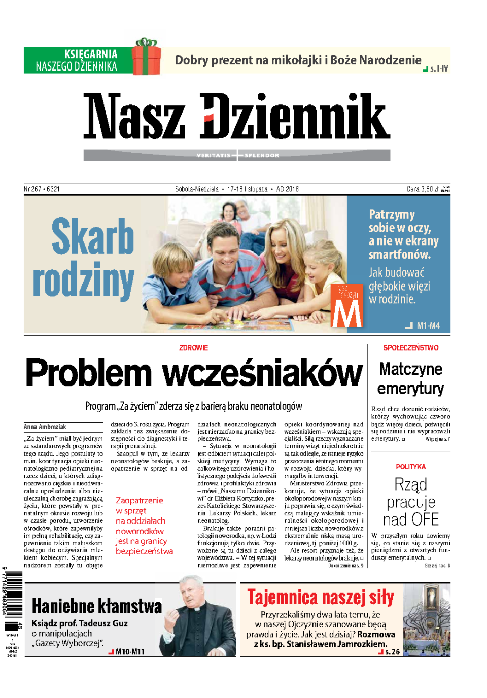 Nasz Dziennik z dnia 17.11.2018 wydanie PDF