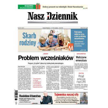 Nasz Dziennik z dnia 17.11.2018 wydanie PDF