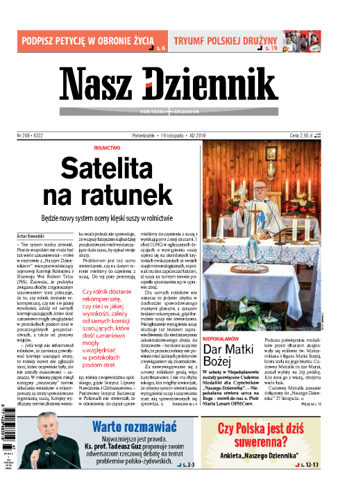 Nasz Dziennik z dnia 19.11.2018 wydanie PDF
