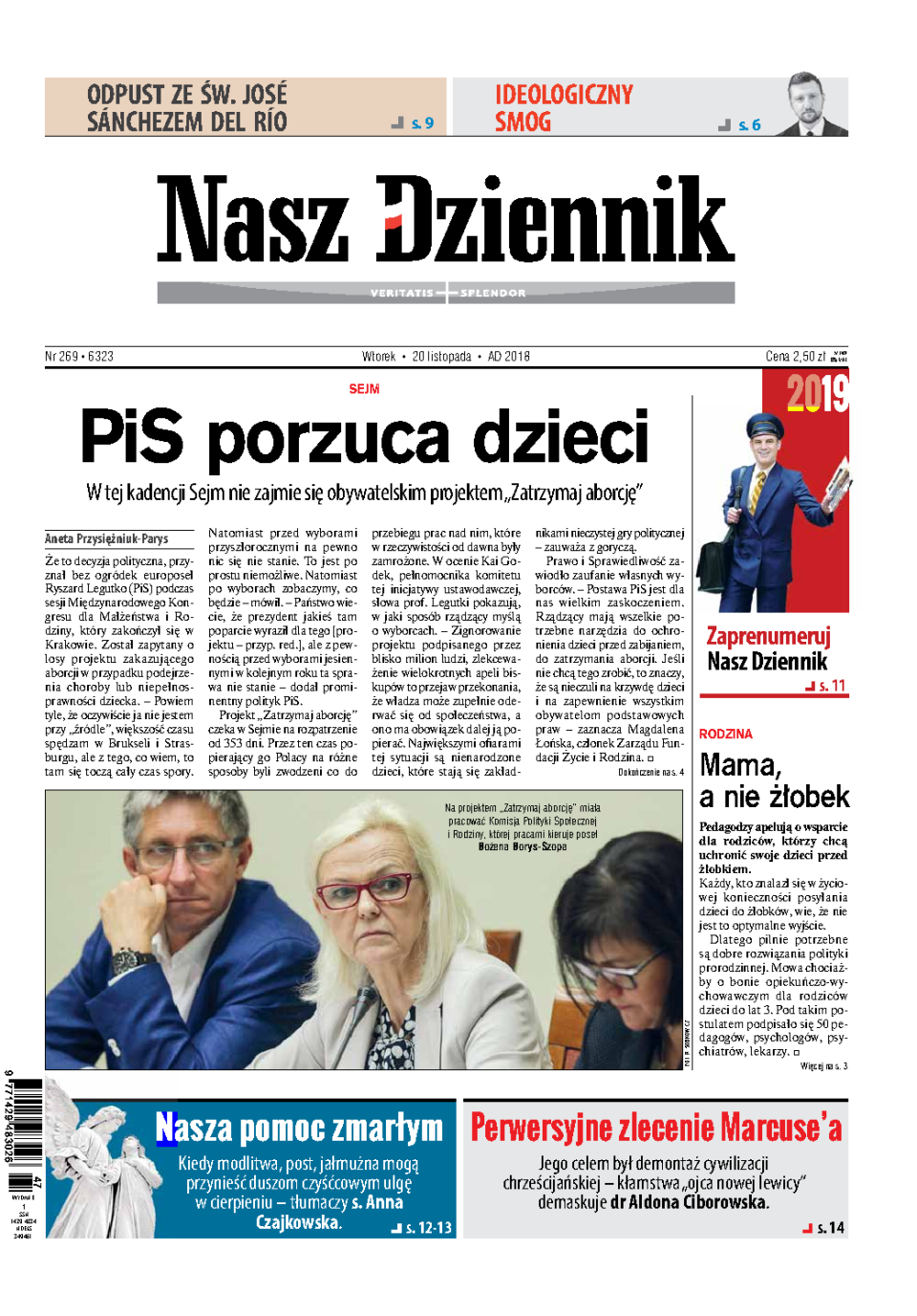 Nasz Dziennik z dnia 20.11.2018 wydanie PDF
