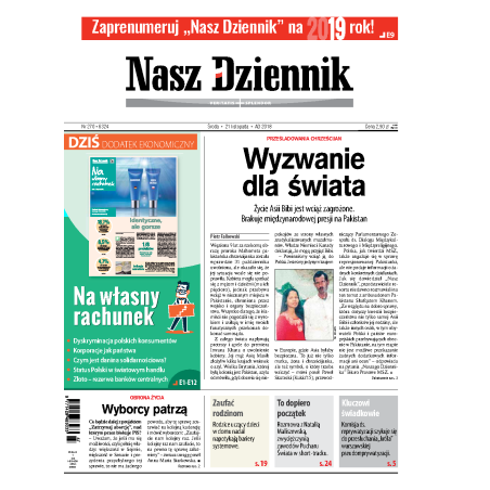 Nasz Dziennik z dnia 21.11.2018 wydanie PDF