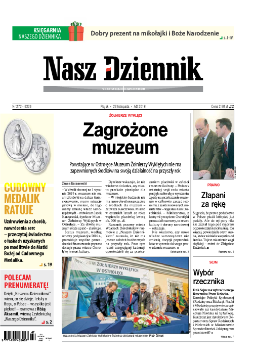 Nasz Dziennik z dnia 23.11.2018 wydanie PDF