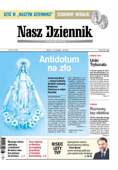 Nasz Dziennik z dnia 27.11.2018 wydanie PDF