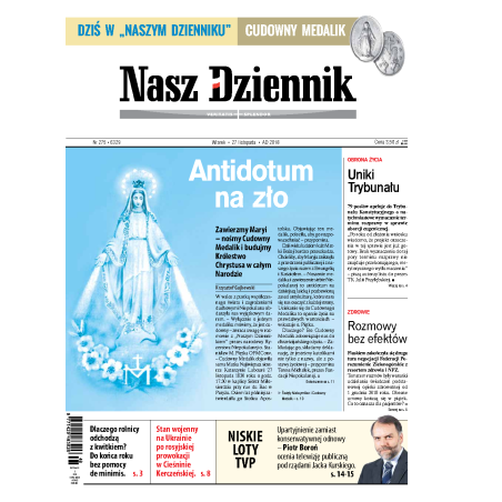 Nasz Dziennik z dnia 27.11.2018 wydanie PDF