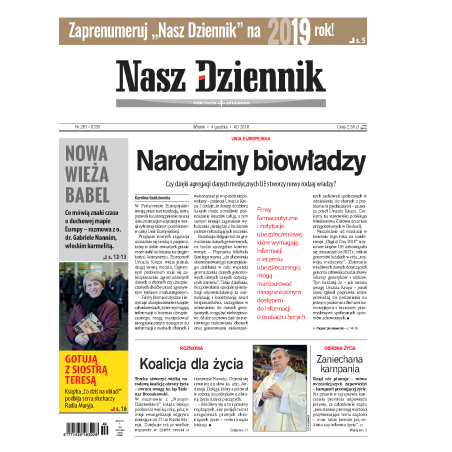 Nasz Dziennik z dnia 04.12.2018 wydanie PDF