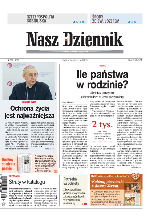 Nasz Dziennik z dnia 05.12.2018 wydanie PDF