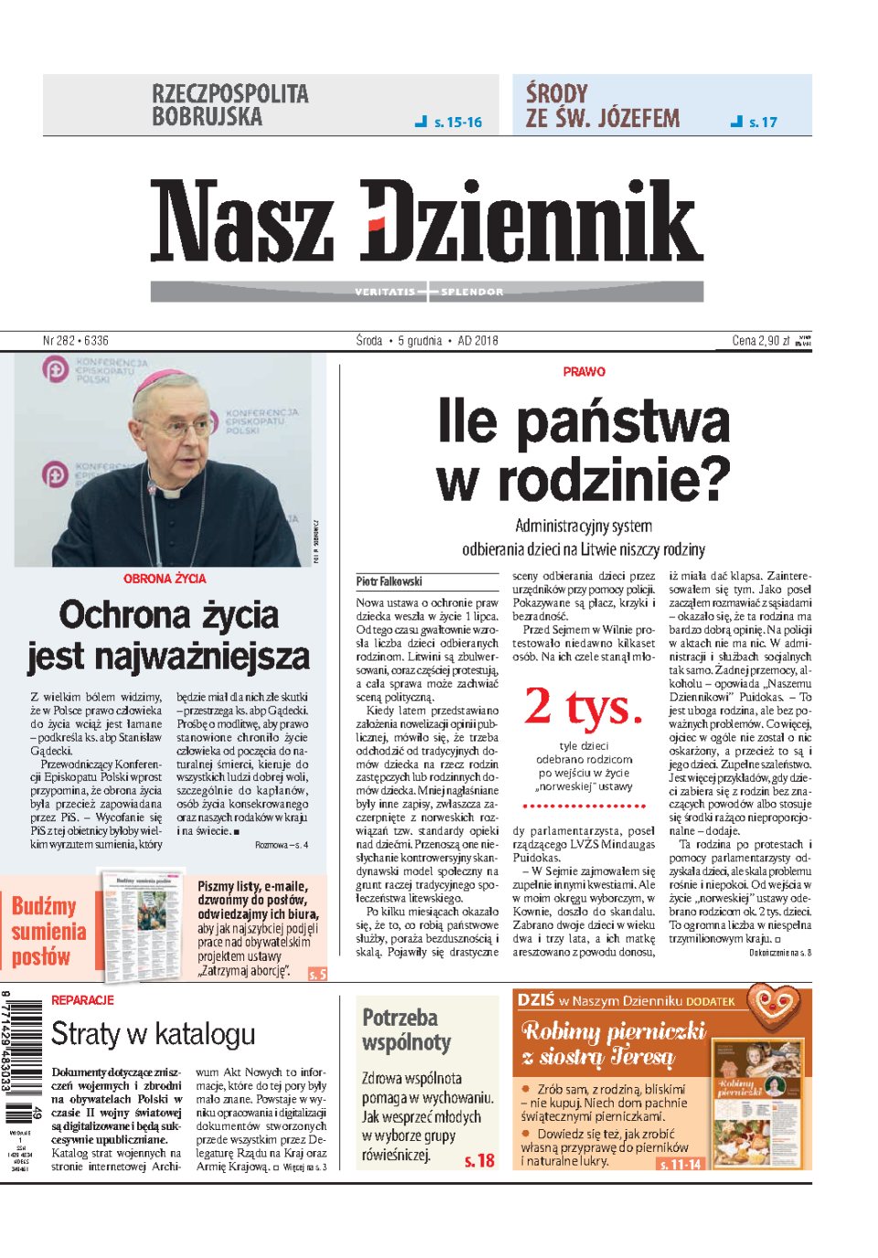 Nasz Dziennik z dnia 05.12.2018 wydanie PDF