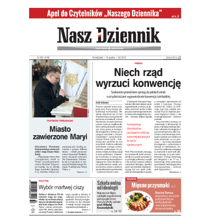 Nasz Dziennik z dnia 10.12.2018 wydanie PDF