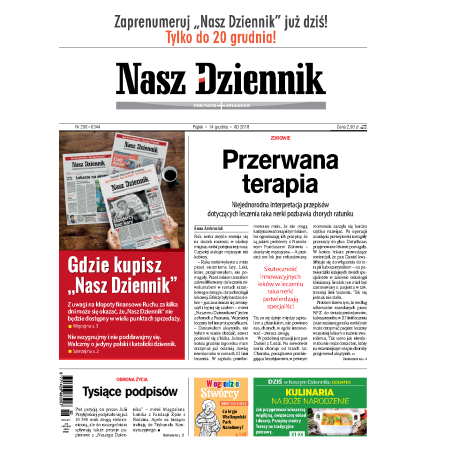 Nasz Dziennik z dnia 14.12.2018 wydanie PDF