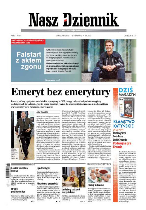 Nasz Dziennik z dnia 13.04.2013 wydanie PDF