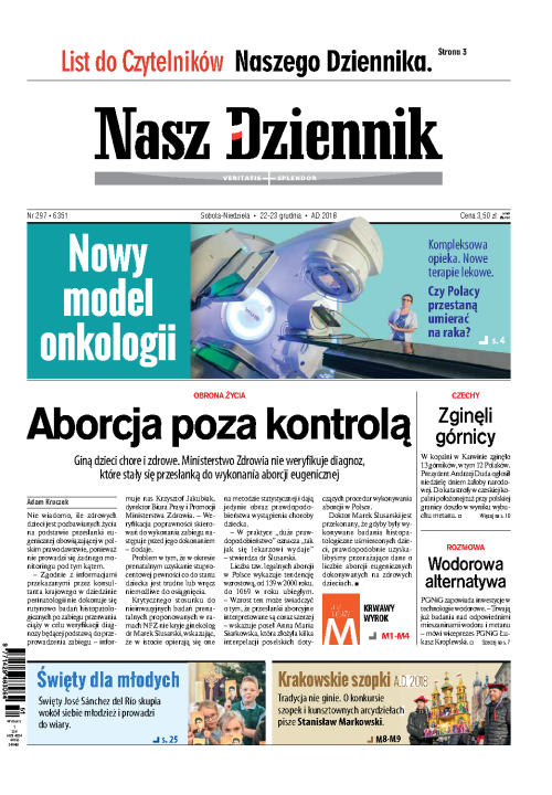 Nasz Dziennik z dnia 22.12.2018 wydanie PDF