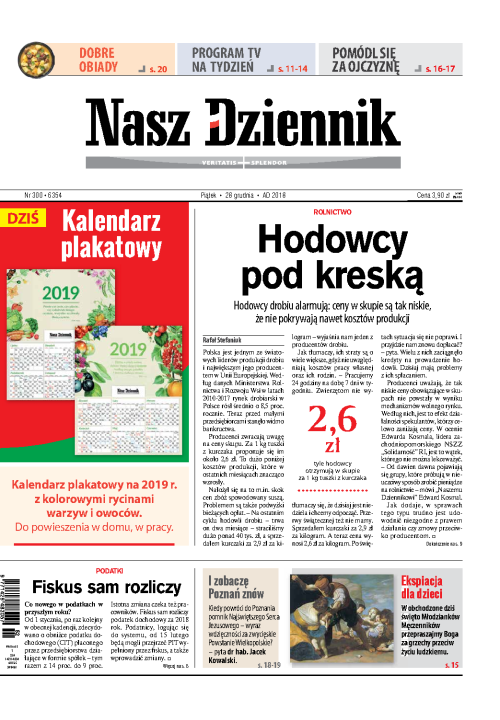 Nasz Dziennik z dnia 28.12.2018 wydanie PDF