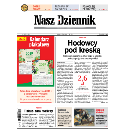 Nasz Dziennik z dnia 28.12.2018 wydanie PDF