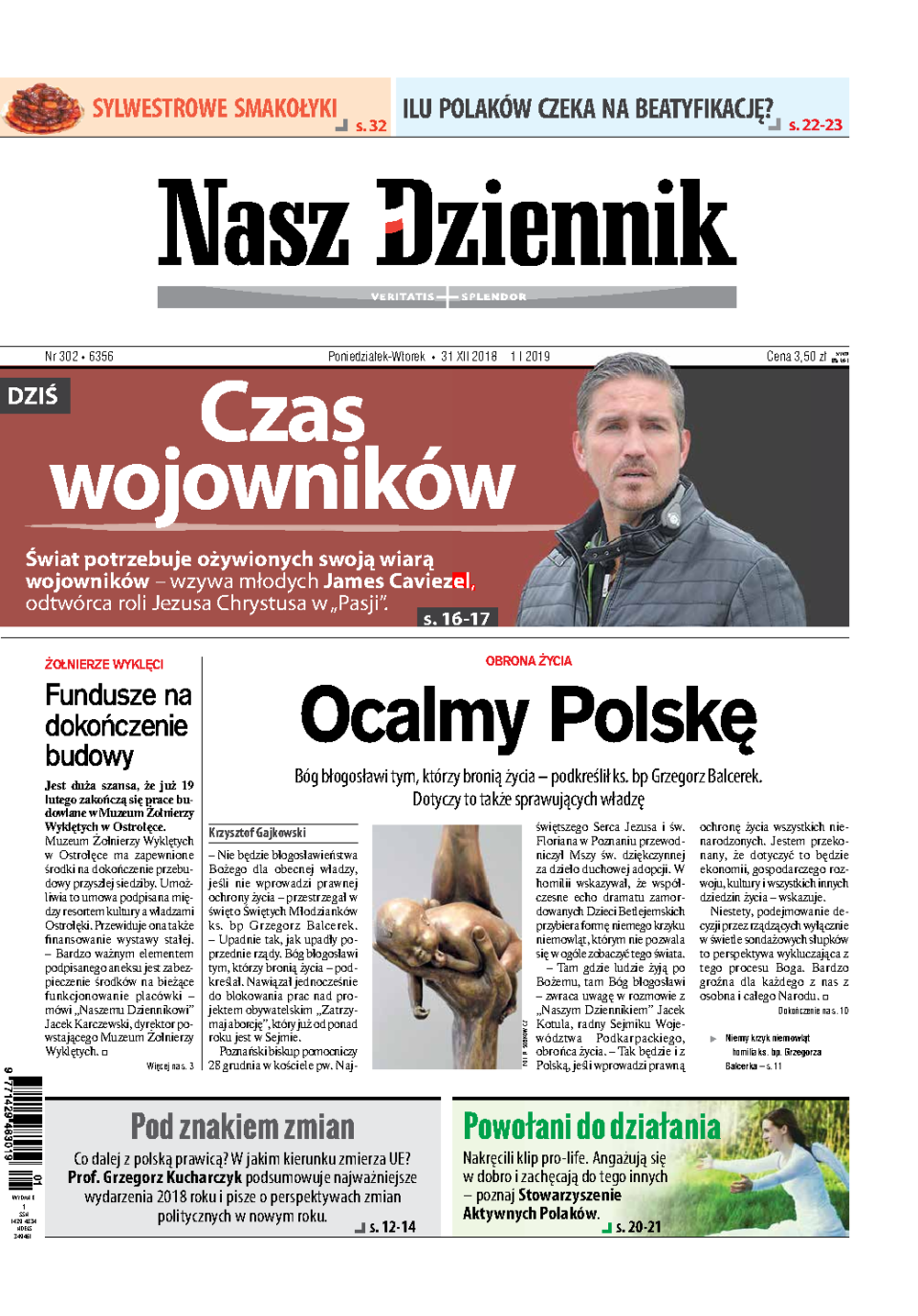 Nasz Dziennik z dnia 31.12.2018 wydanie PDF