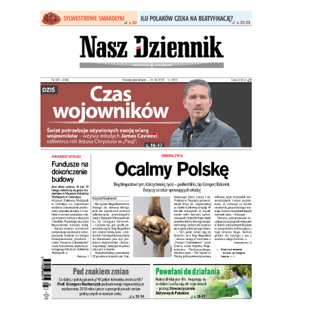 Nasz Dziennik z dnia 31.12.2018 wydanie PDF