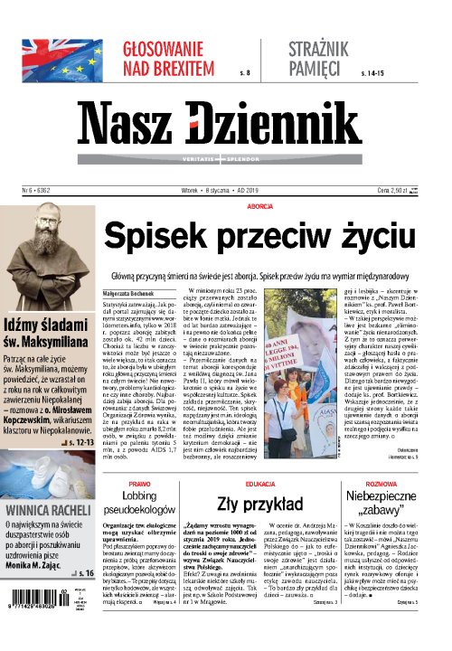 Nasz Dziennik z dnia 08.01.2019 wydanie PDF