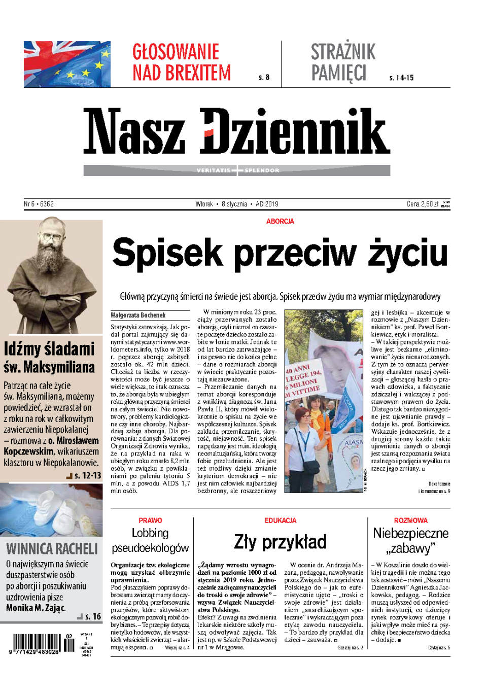 Nasz Dziennik z dnia 08.01.2019 wydanie PDF