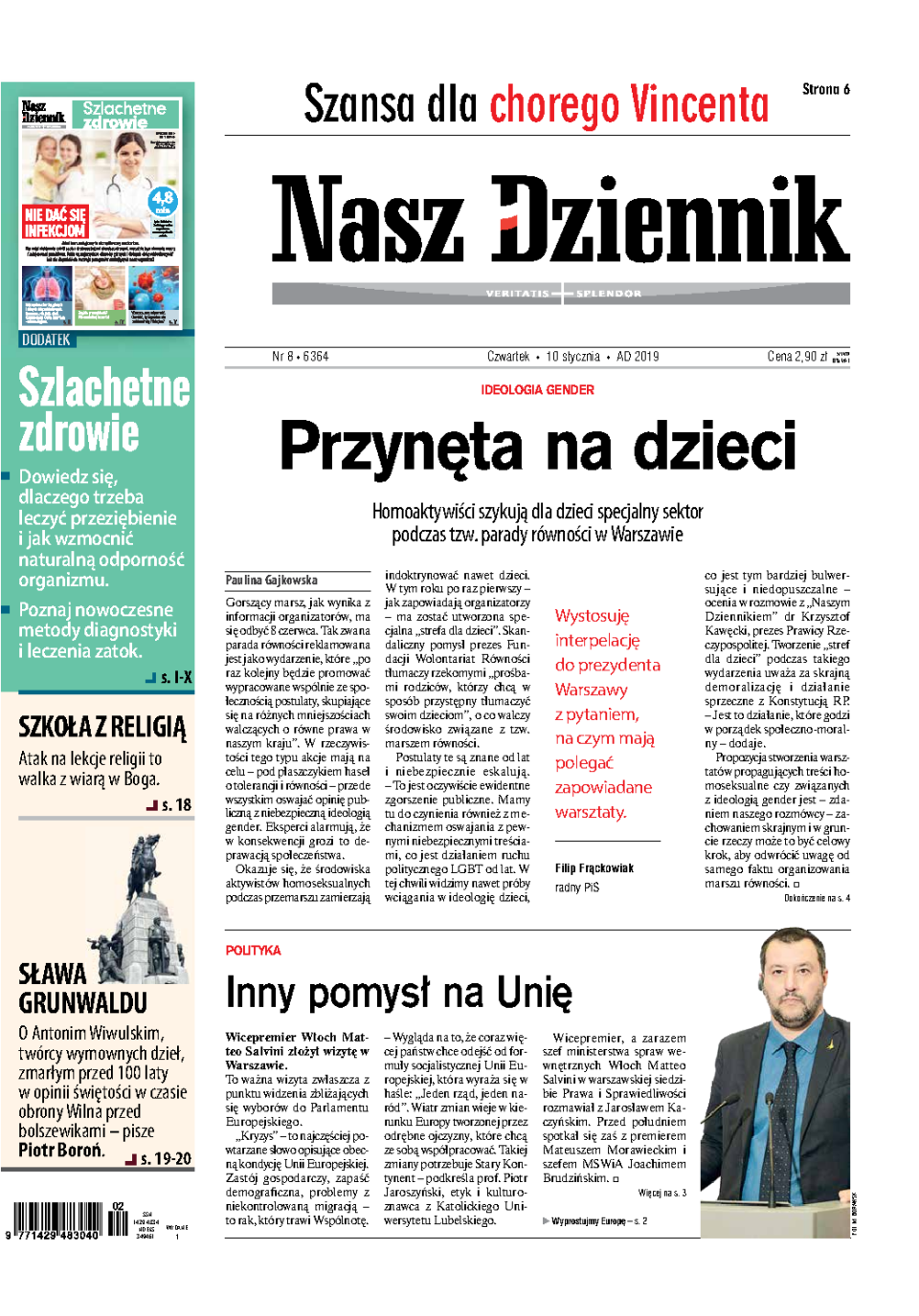Nasz Dziennik z dnia 10.01.2019 wydanie PDF