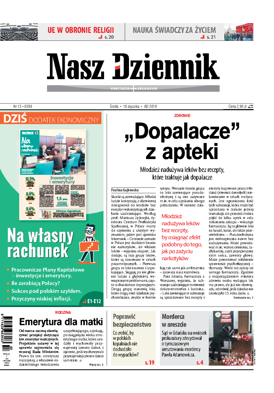 Nasz Dziennik z dnia 16.01.2019 wydanie PDF