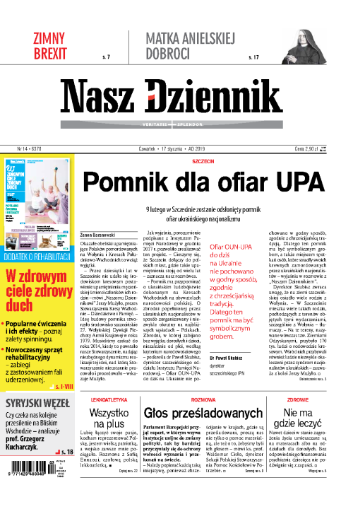 Nasz Dziennik z dnia 17.01.2019 wydanie PDF