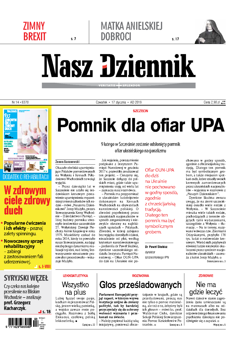 Nasz Dziennik z dnia 17.01.2019 wydanie PDF