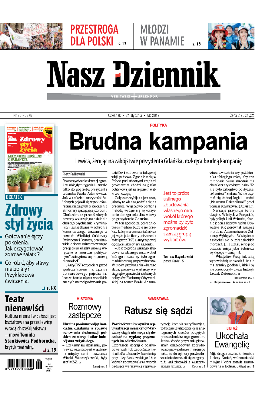 Nasz Dziennik z dnia 24.01.2019 wydanie PDF