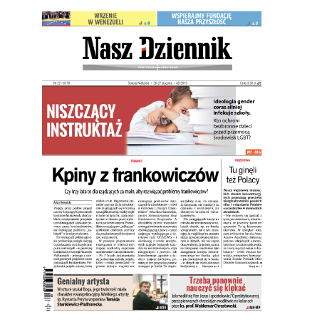 Nasz Dziennik z dnia 26.01.2019 wydanie PDF