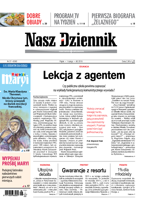 Nasz Dziennik z dnia 01.02.2019 wydanie PDF