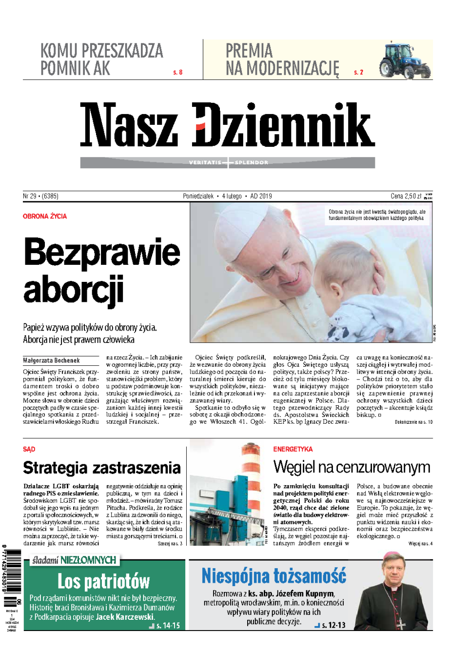Nasz Dziennik z dnia 04.02.2019 wydanie PDF