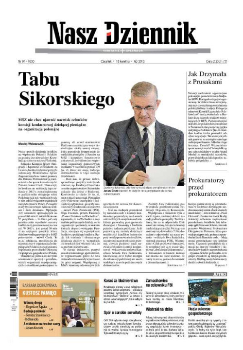 Nasz Dziennik z dnia 18.04.2013 wydanie PDF