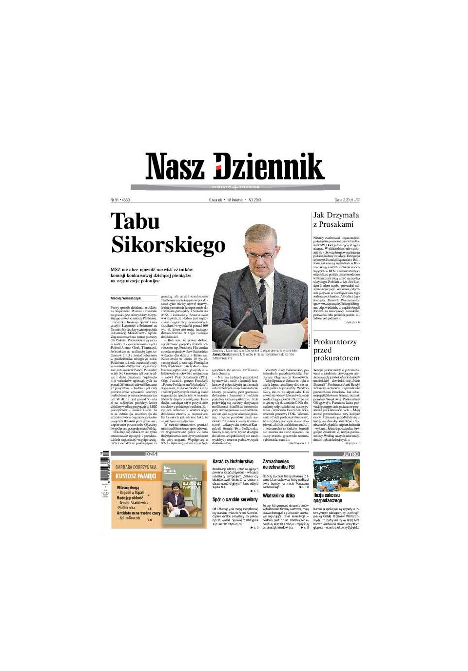 Nasz Dziennik z dnia 18.04.2013 wydanie PDF