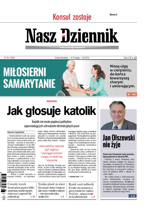 Nasz Dziennik z dnia 09.02.2019 wydanie PDF
