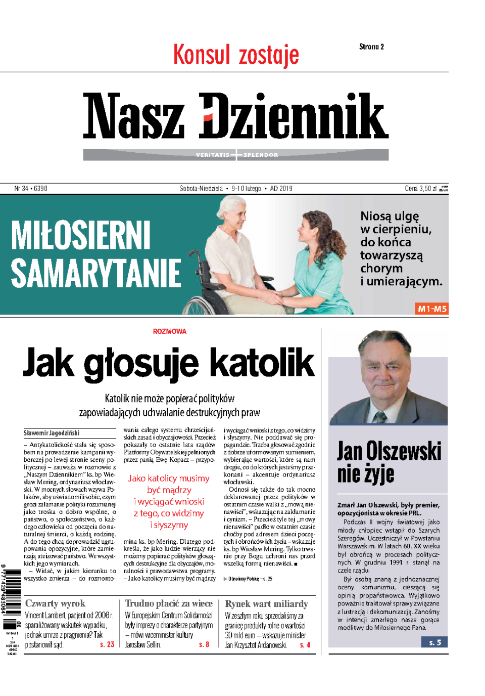 Nasz Dziennik z dnia 09.02.2019 wydanie PDF